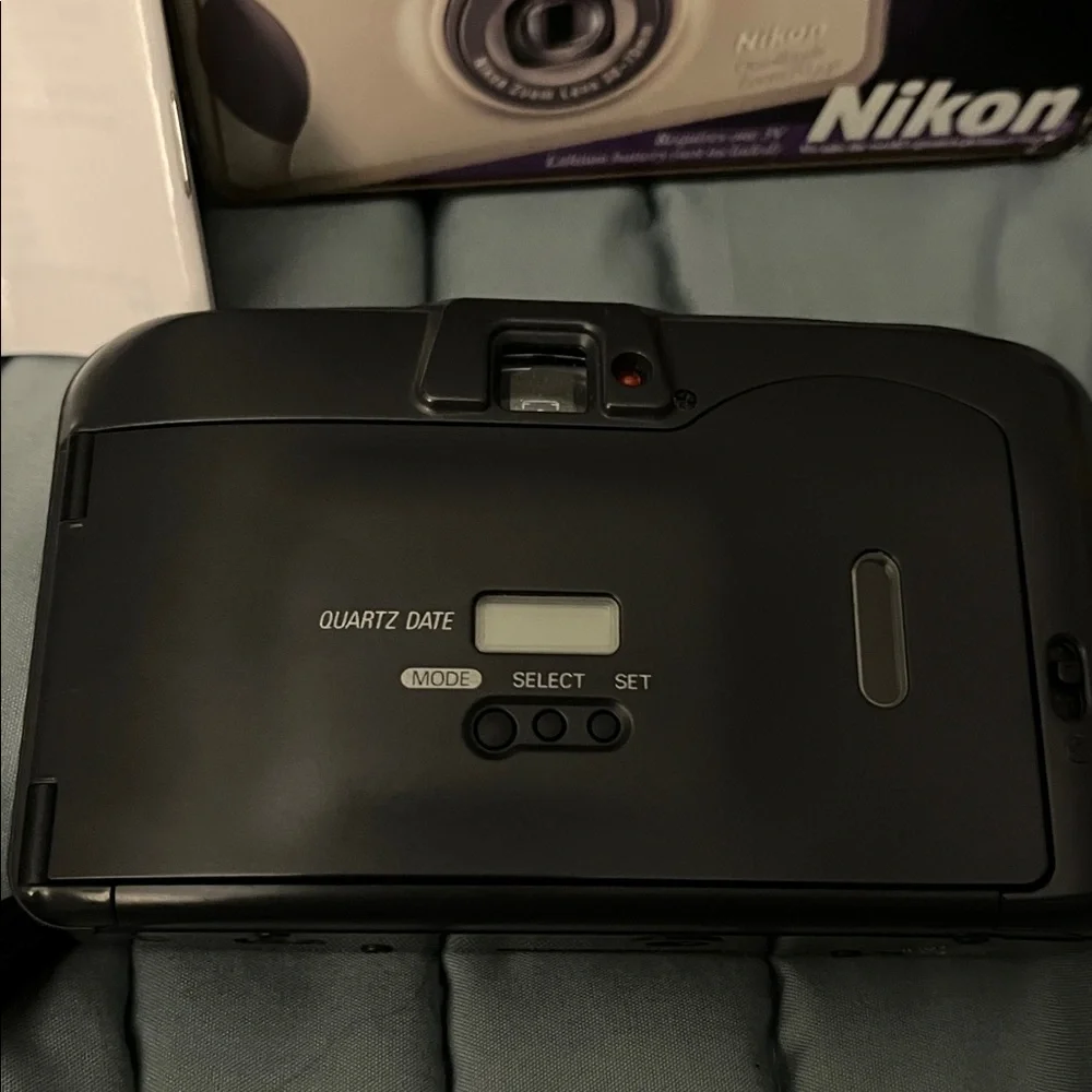 Nikon One•Touch Zoom 70 QD Camera - Silver and Black